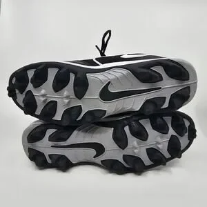 Nike | Shoes | Nike Black White Land Shark Football Cleats 